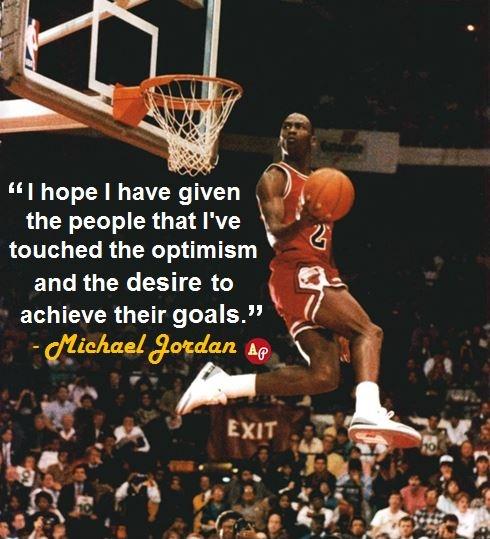 I hope I have given the people that I've touched the optimism and the desire to achieve their goals Picture Quote #1