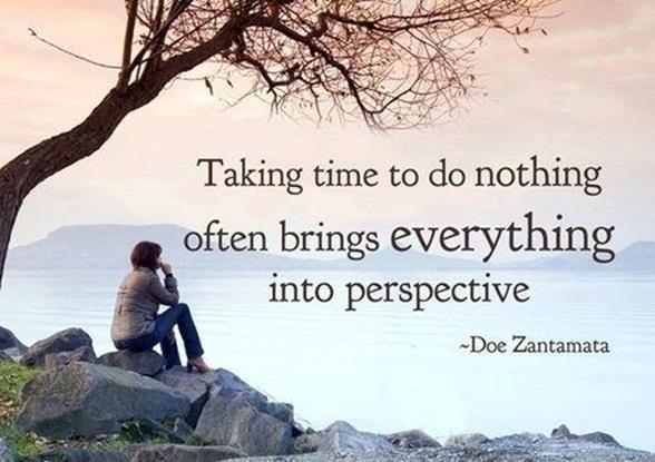 Taking time to do nothing often brings everything into perspective Picture Quote #1