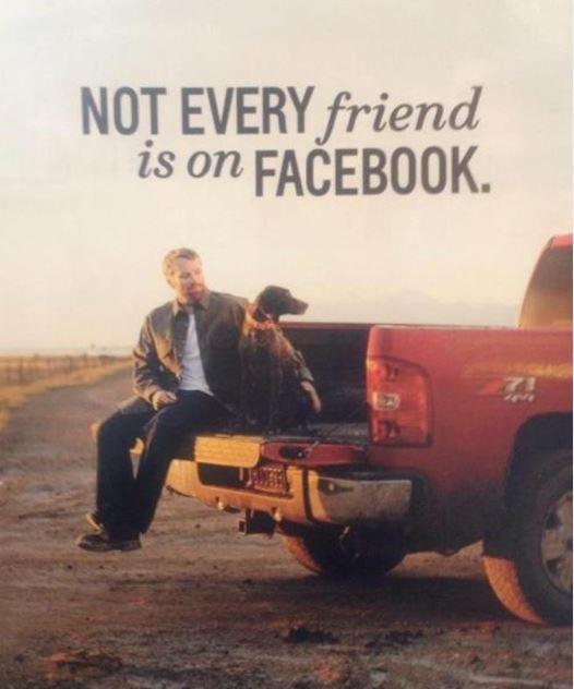 Not every friend is on Facebook Picture Quote #1