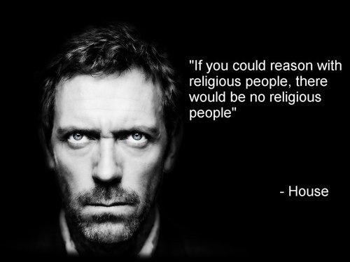 If you could reason with religious people, there would be no religious people Picture Quote #1