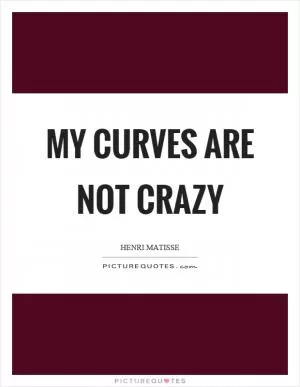 My curves are not crazy Picture Quote #1