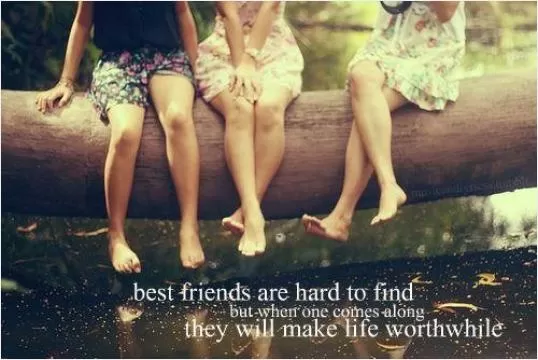 Best friends are hard to find but when one comes along they will make life worthwhile Picture Quote #1