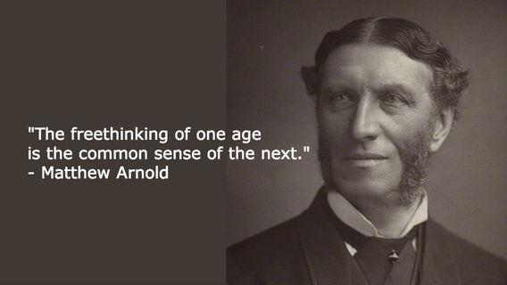 The freethinking of one age is the common sense of the next Picture Quote #1