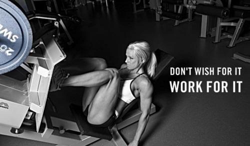 Don't wish for it, work for it Picture Quote #1