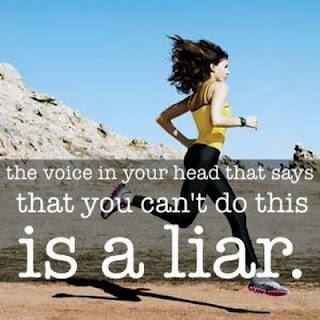 The voice in your head that says that you can't do this is a liar Picture Quote #1