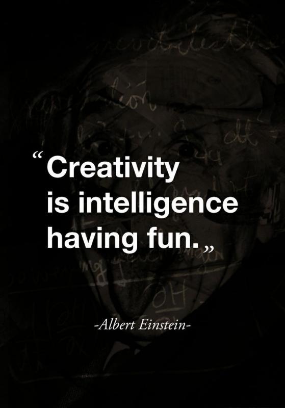 Creativity is intelligence having fun Picture Quote #1