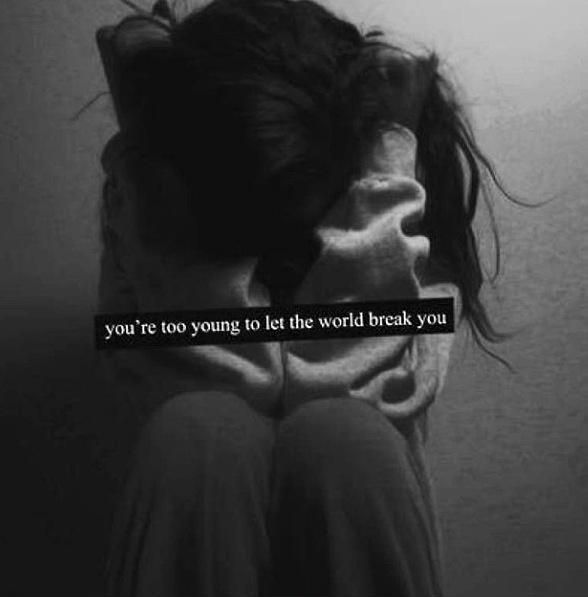 You're too young to let the world break you Picture Quote #1