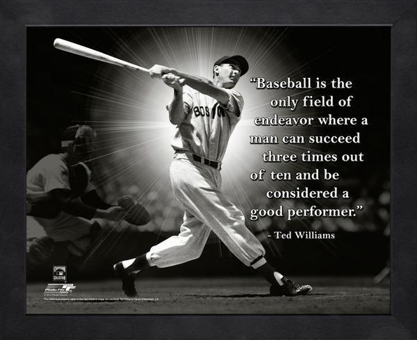 Baseball is the only field of endeavor where a man can succeed three times out of ten and be considered a good performer Picture Quote #2