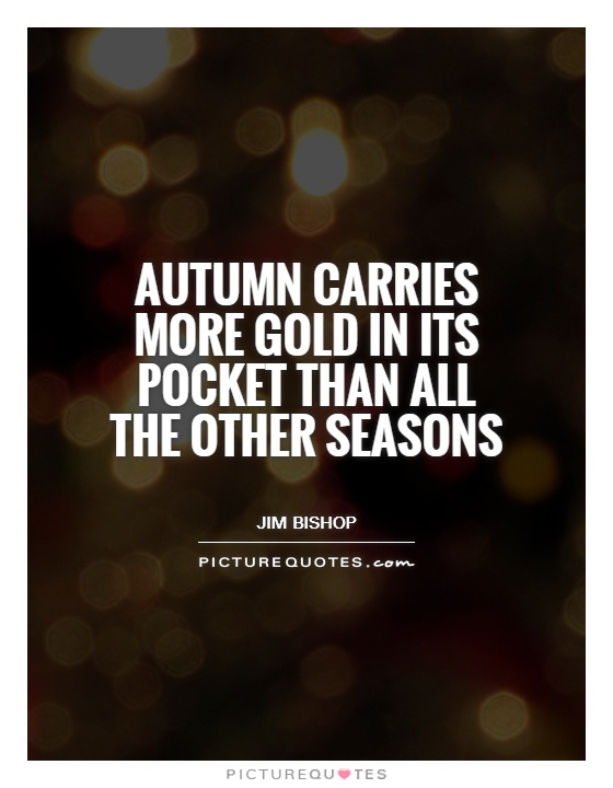 Autumn carries more gold in its pocket than all the other seasons Picture Quote #1