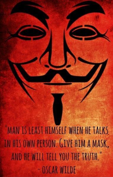 Man is least himself when he talks in his own person. Give him a mask, and he will tell you the truth Picture Quote #1