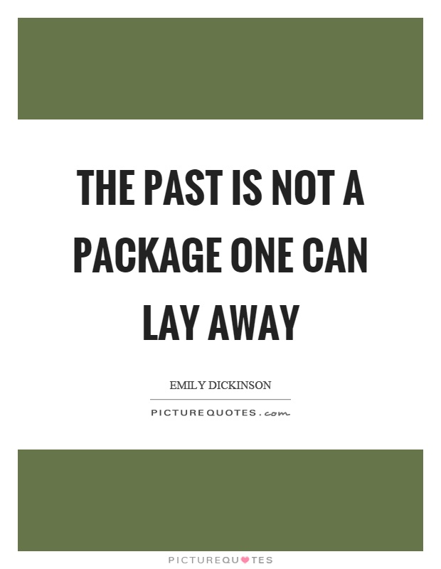 The past is not a package one can lay away Picture Quote #1