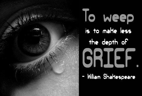 To weep is to make less the depth of grief Picture Quote #1