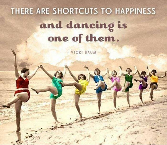 There are short cuts to happiness, and dancing is one of them Picture Quote #1