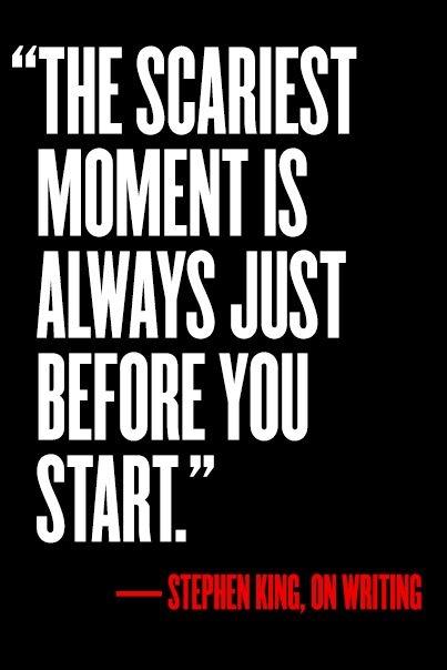 The scariest moment is always just before you start Picture Quote #2