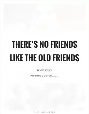 There’s no friends like the old friends Picture Quote #1