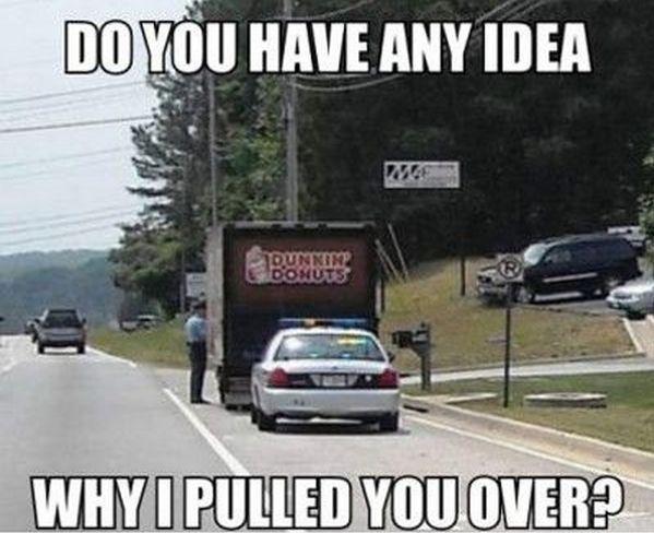 Do you have any idea why I pulled you over? Picture Quote #1