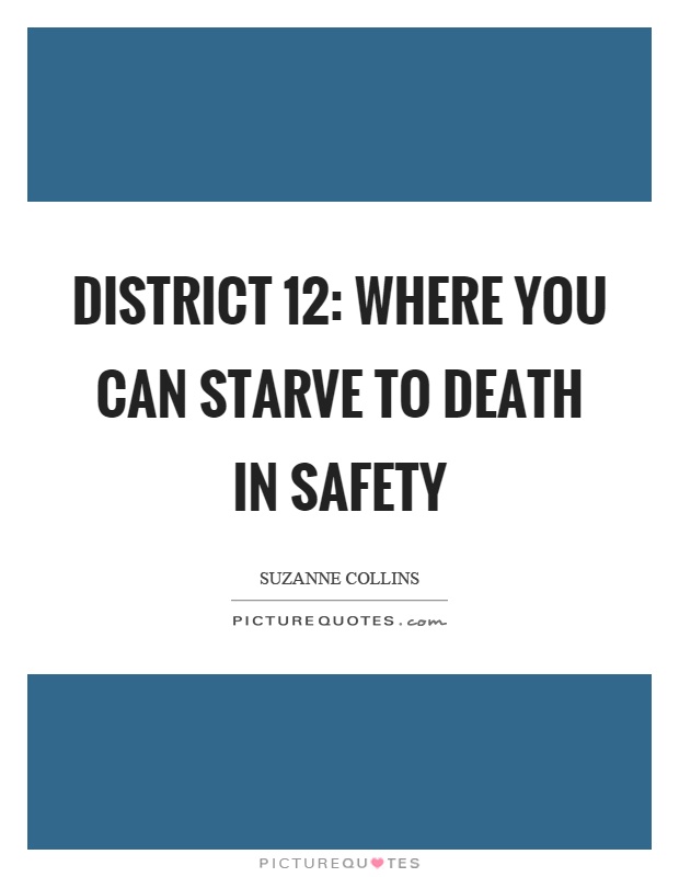 District 12: Where you can starve to death in safety Picture Quote #1