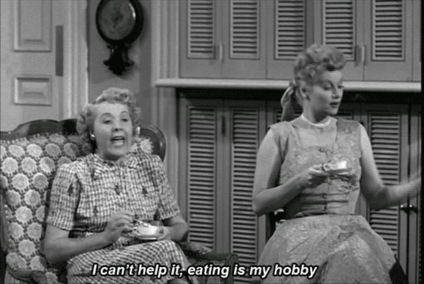 I can't help it, eating is my hobby Picture Quote #1