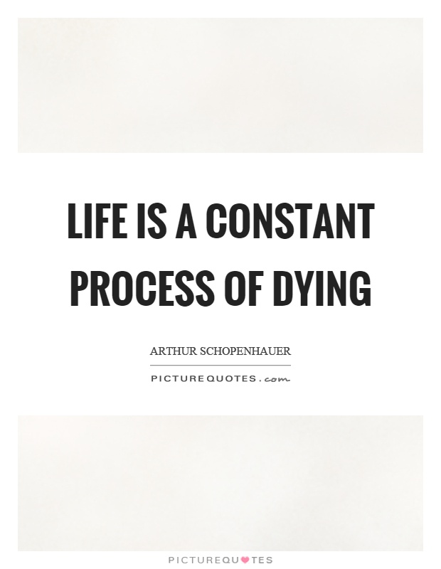 Life is a constant process of dying Picture Quote #1