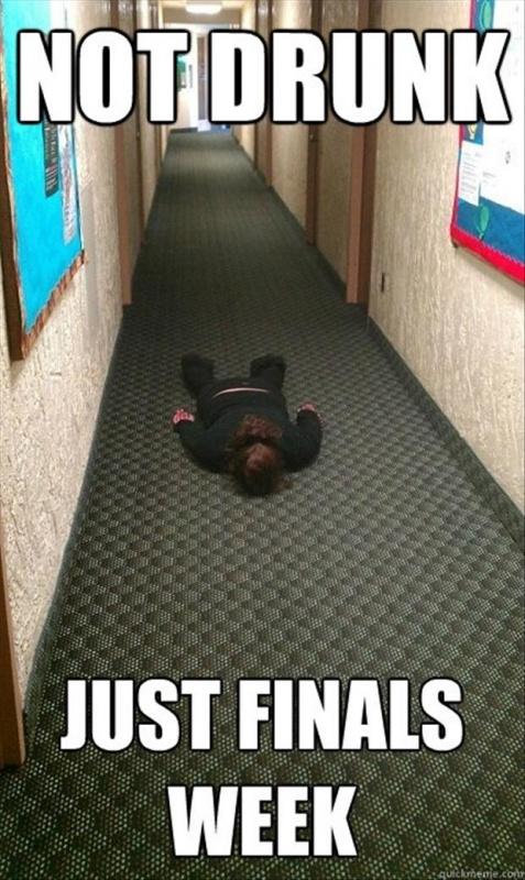 Not drunk. Just finals week Picture Quote #1