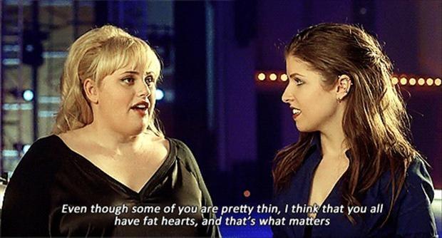 Even though some of you are pretty thin, you all have fat hearts, and that's what matters Picture Quote #1