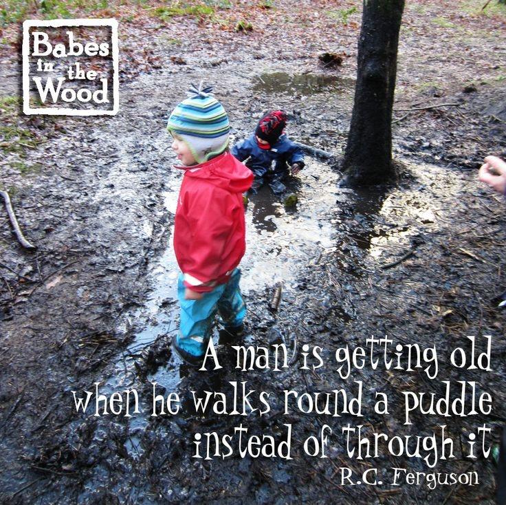 A man is getting old when he walks around a puddle instead of through it Picture Quote #2