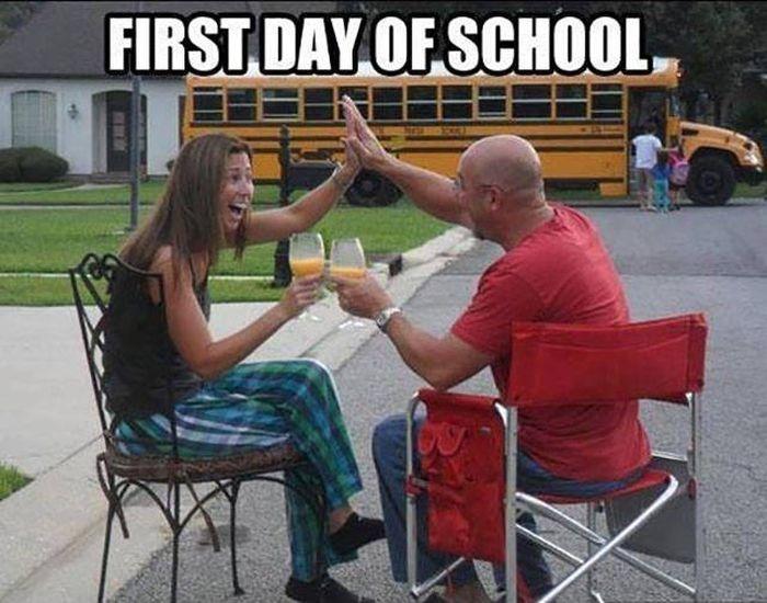 First day of school Picture Quote #1