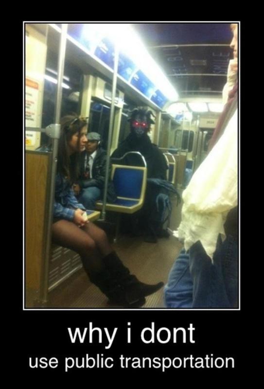 Why I don't use public transportation Picture Quote #1