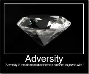 Adversity is the diamond dust Heaven polishes its jewels with Picture Quote #1