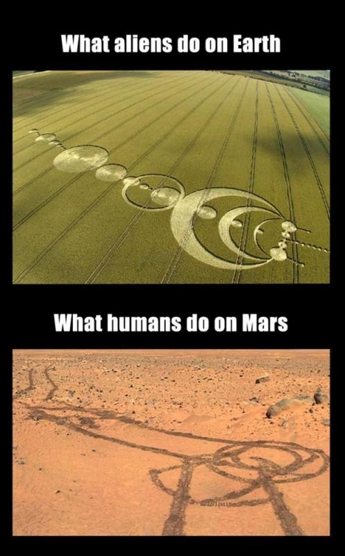 What aliens do on Earth. What humans do on Mars Picture Quote #1
