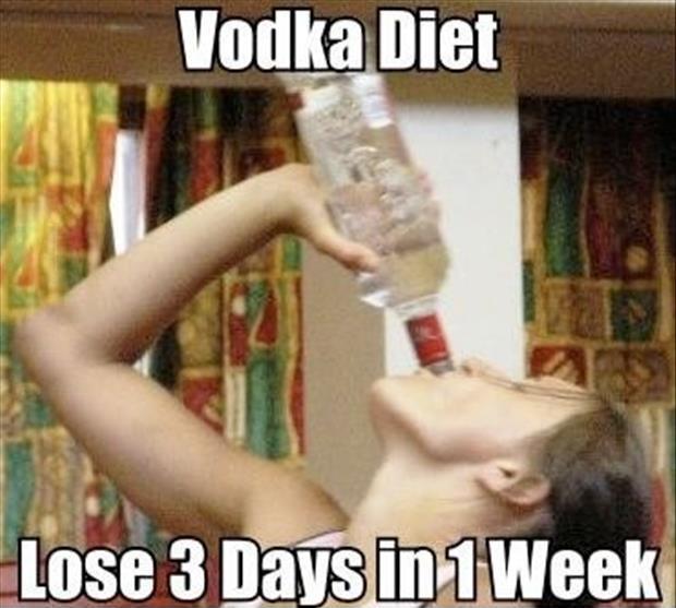 Vodka diet. Lose 3 days in 1 week Picture Quote #1