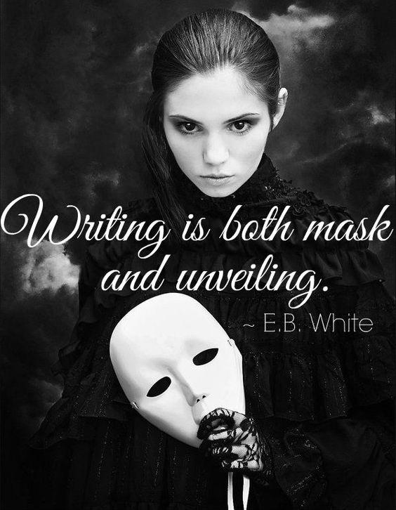 Writing is both mask and unveiling Picture Quote #1