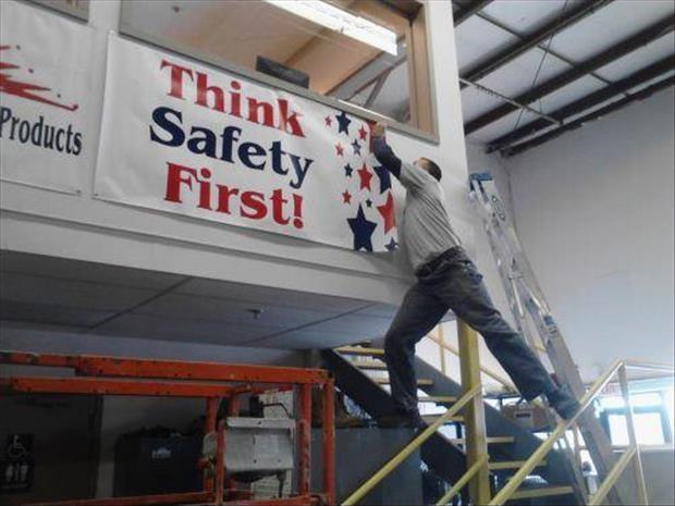 Think safety first Picture Quote #1