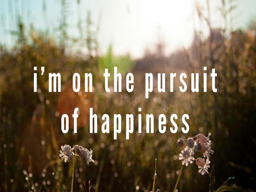 I'm on the pursuit of happiness Picture Quote #1