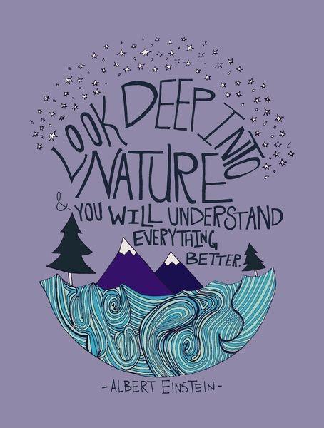 Look deep into nature, and then you will understand everything better Picture Quote #2