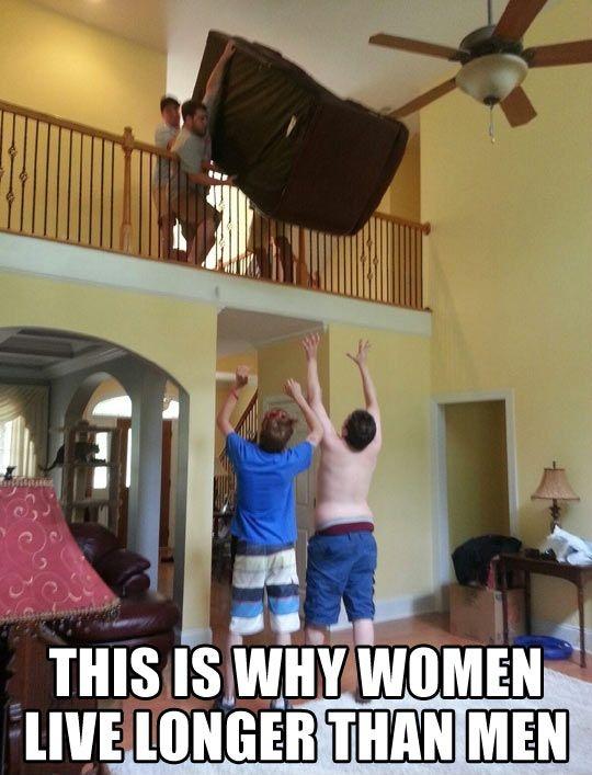 This is why women live longer than men Picture Quote #1