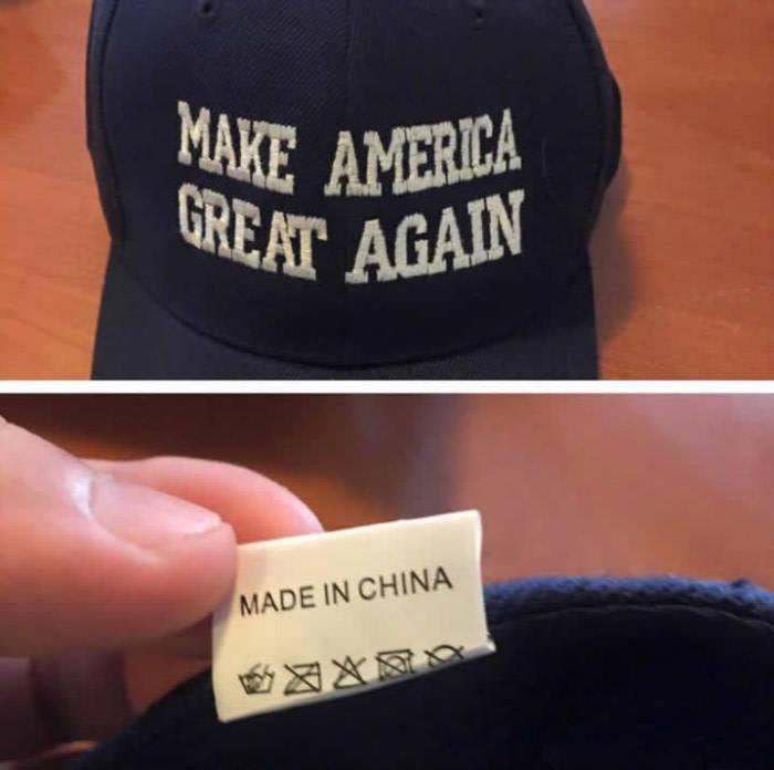 Make America great again. Made in China Picture Quote #1