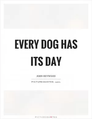 Every dog has its day Picture Quote #1