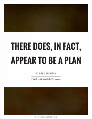 There does, in fact, appear to be a plan Picture Quote #1