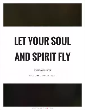 Let your soul and spirit fly Picture Quote #1