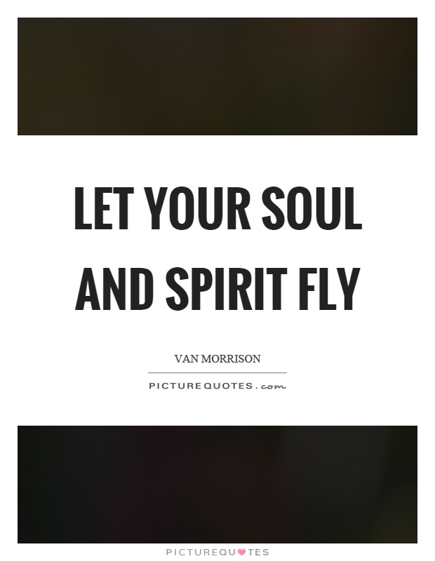 Let your soul and spirit fly Picture Quote #1