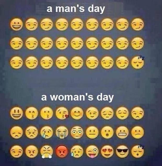 A man's day. A woman's day Picture Quote #1