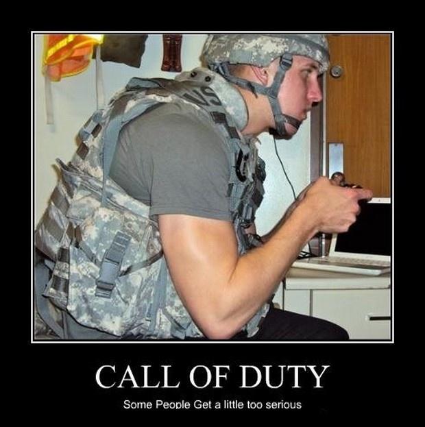 Call of duty. Some people get a little too serious Picture Quote #1