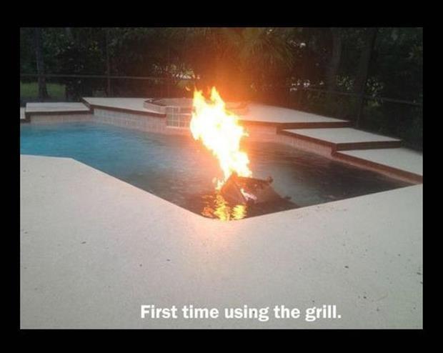 First time using the grill Picture Quote #1