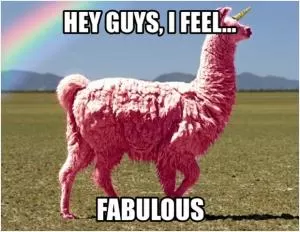 Hey guys, I feel fabulous Picture Quote #1