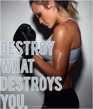 Destroy what destroys you Picture Quote #1