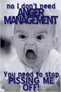 No I don't need anger management. You need to stop pissing me off Picture Quote #1