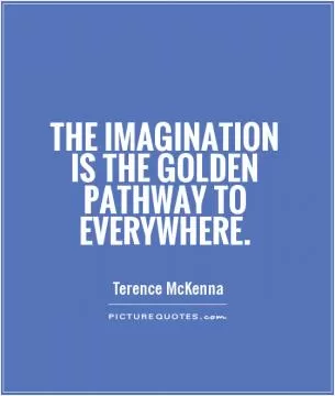 The imagination is the golden pathway to everywhere Picture Quote #1