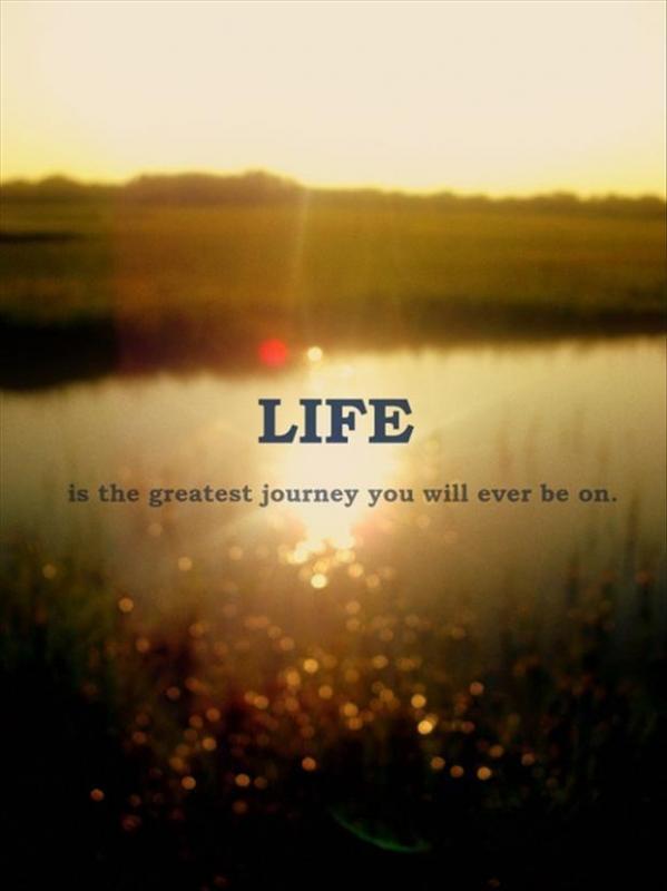Life is the greatest journey you will ever be on Picture Quote #1