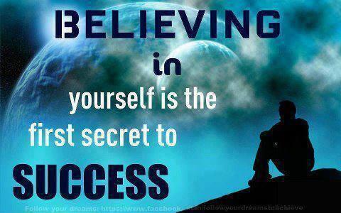 Believing in yourself is the first secret to success Picture Quote #1